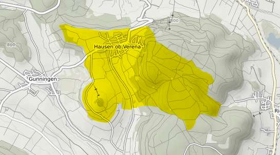 Immobilienpreisekarte Hausen ob Verena